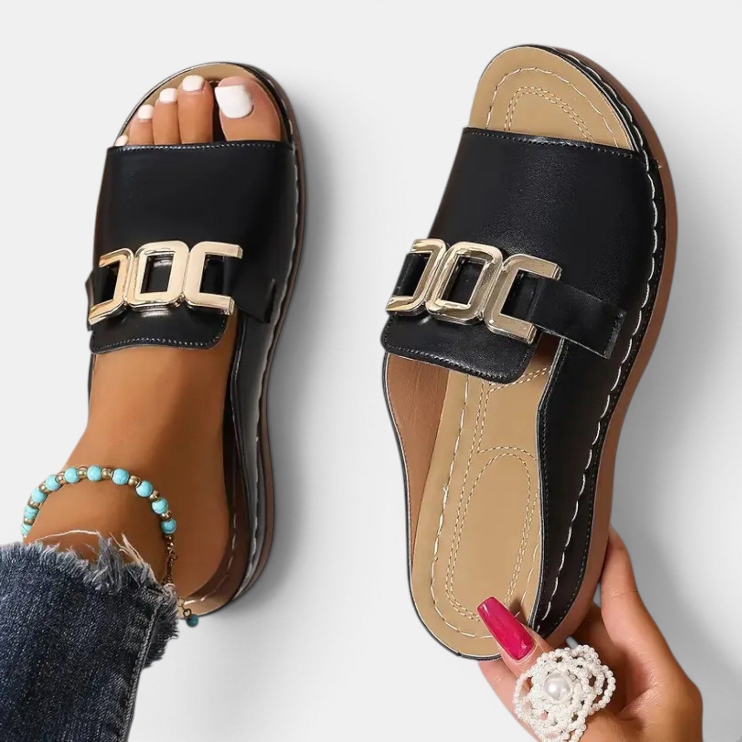 Monvaline | Women’s Comfortable Wedge Sandals for Daily Summer Wear