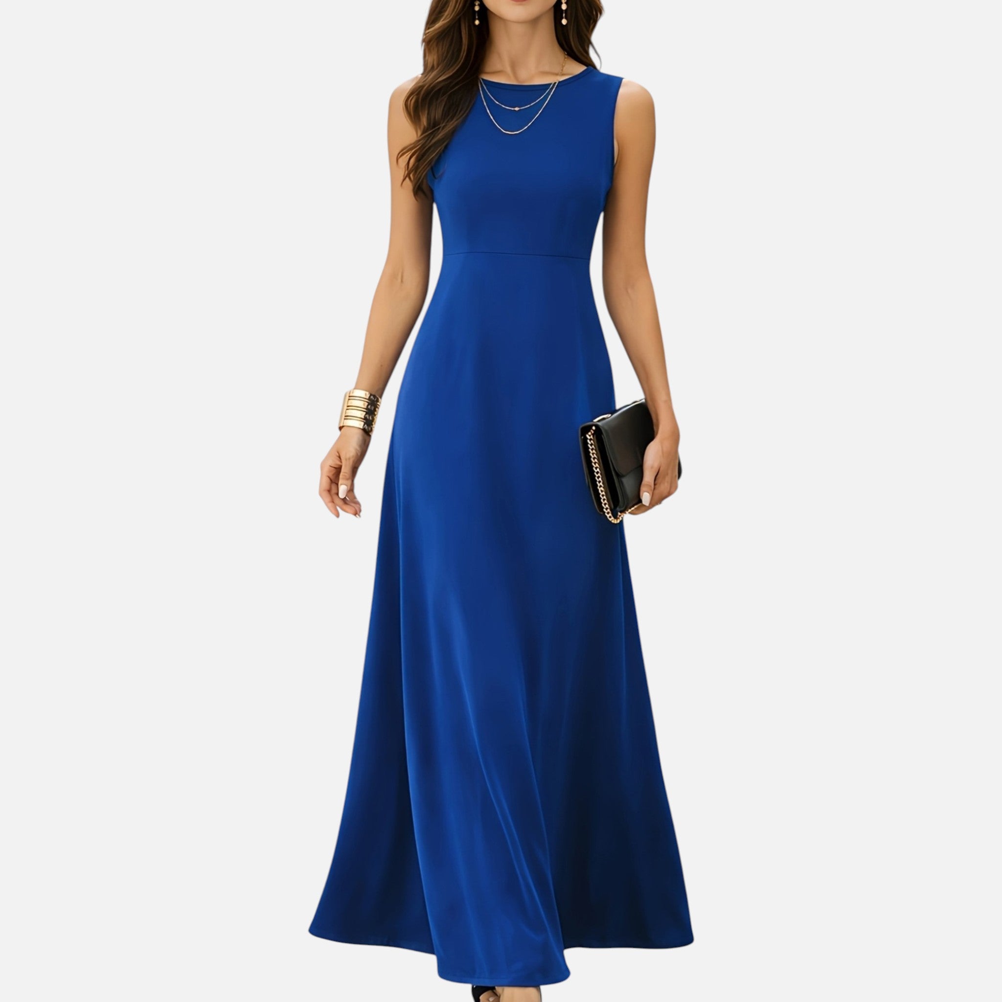 Monvaline | Women’s Sleeveless Maxi Dress Lightweight Summer Casual Wear