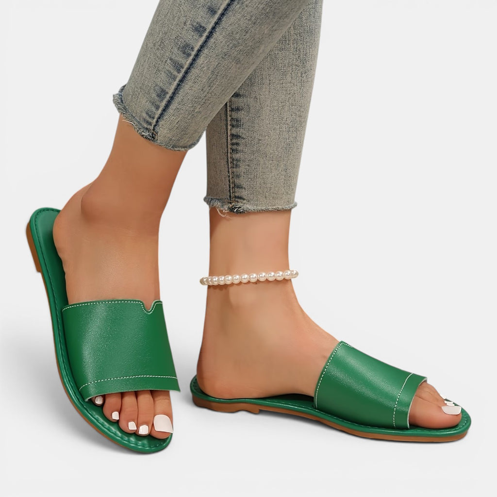 Monvaline | Women’s Comfortable Flat Slides for Beach & Everyday Wear
