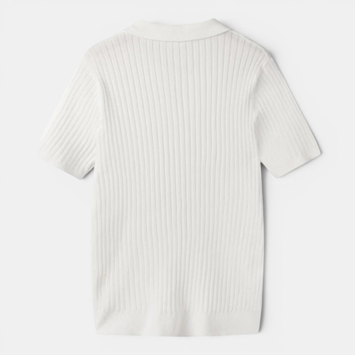 Monvaline | Men’s Slim Fit Knit Polo Shirt Lightweight Summer Casual Wear