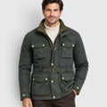 Men's Premium Waxed Cotton Motorcycle Jacket | Stylish Waterproof Biker Coat