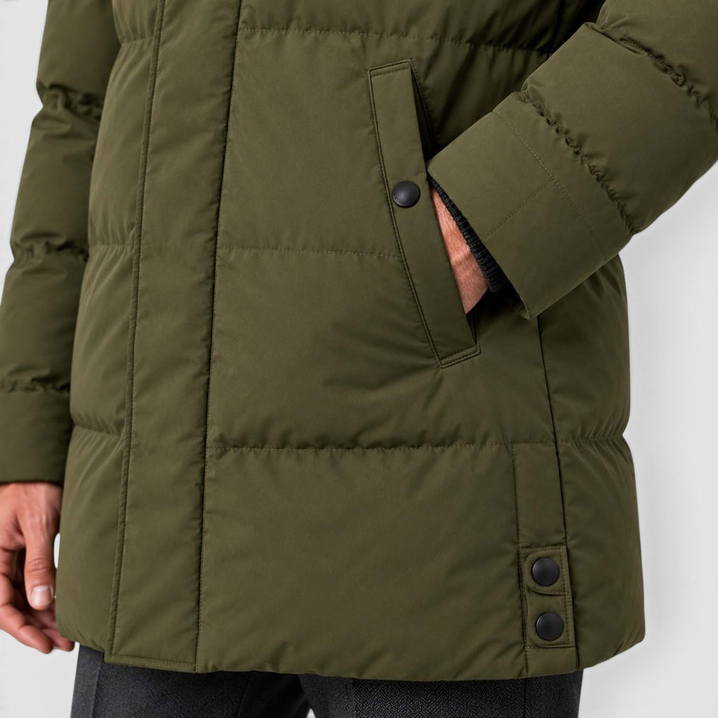 Men's Warm Hooded Parka – Longline Padded Winter Jacket