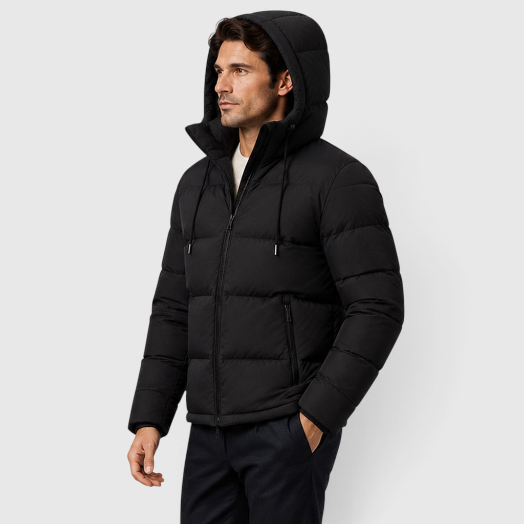 Monvaline | Men's Essential Hooded Puffer Jacket