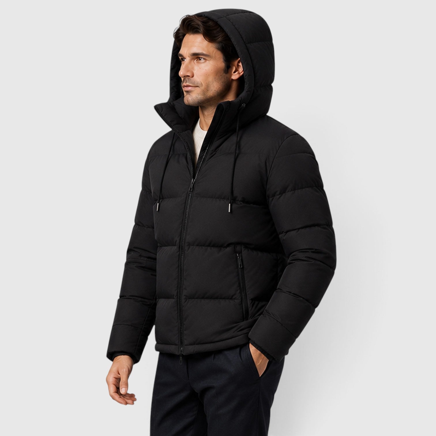Monvaline | Men's Essential Hooded Puffer Jacket