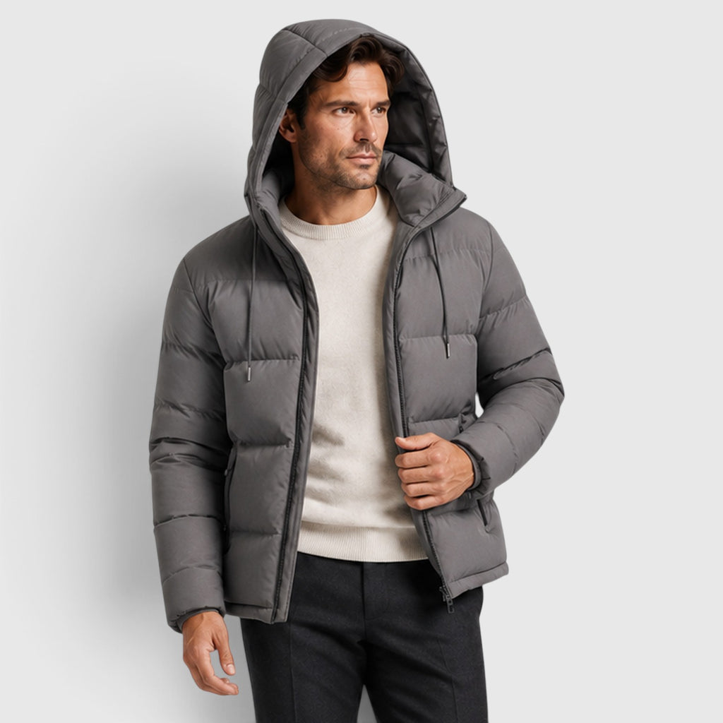 Monvaline | Men's Essential Hooded Puffer Jacket
