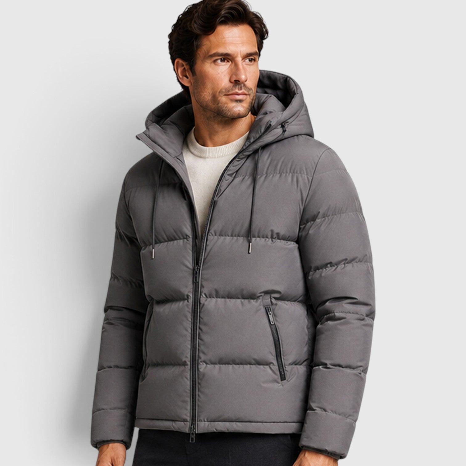Monvaline | Men's Essential Hooded Puffer Jacket