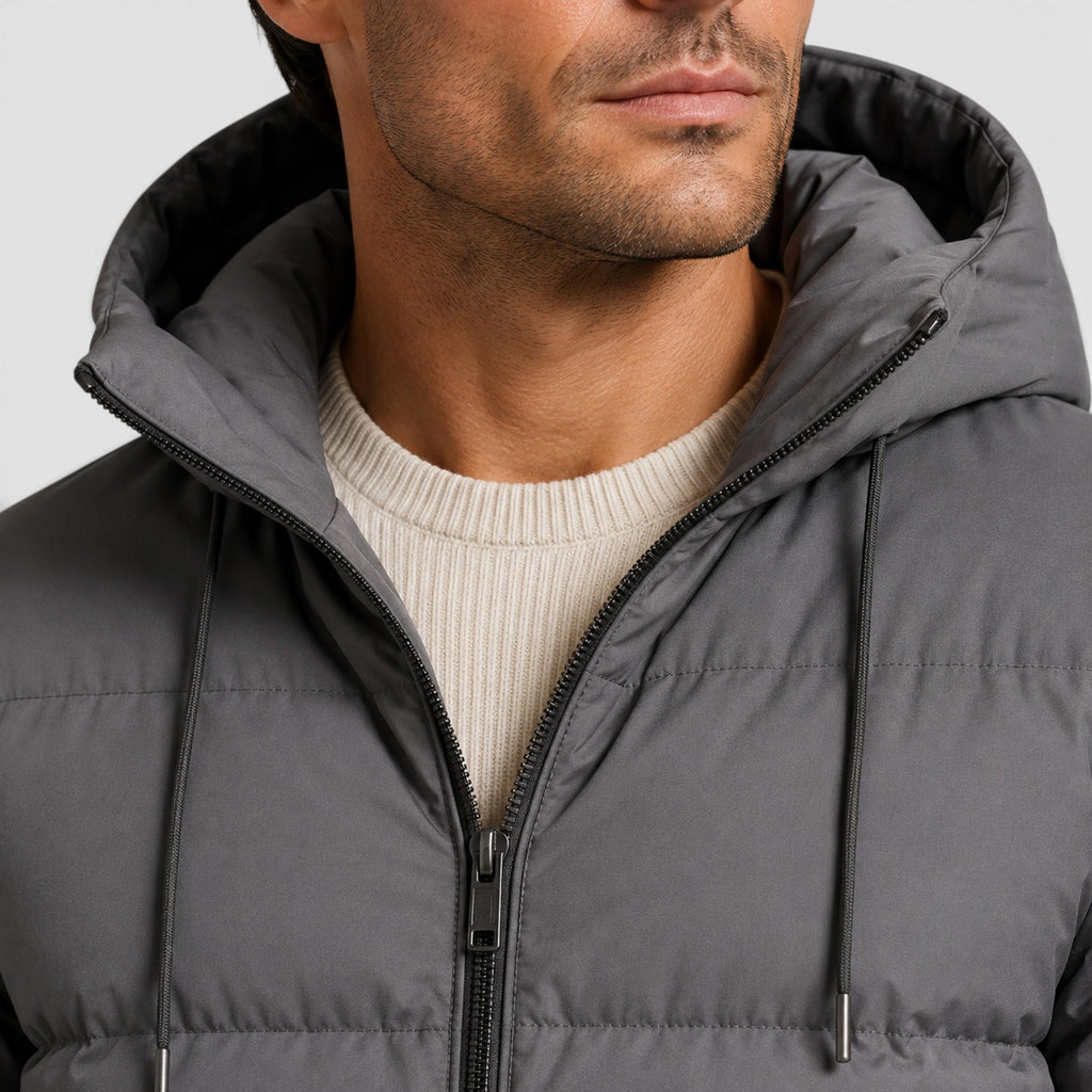 Monvaline | Men's Essential Hooded Puffer Jacket