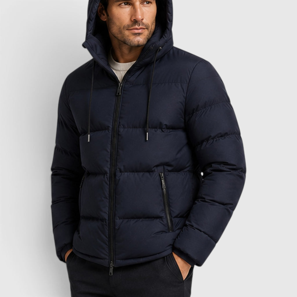 Monvaline | Men's Essential Hooded Puffer Jacket