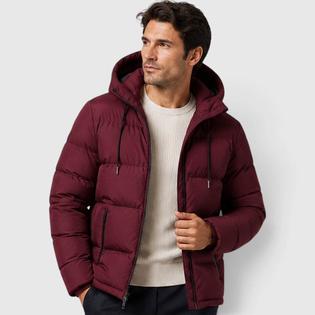 Monvaline | Men's Essential Hooded Puffer Jacket