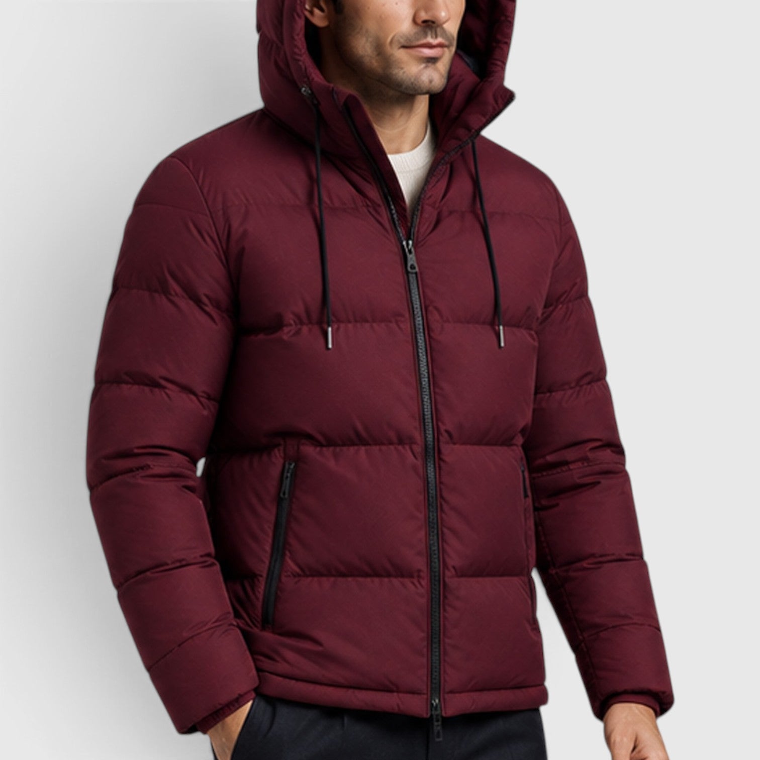 Monvaline | Men's Essential Hooded Puffer Jacket