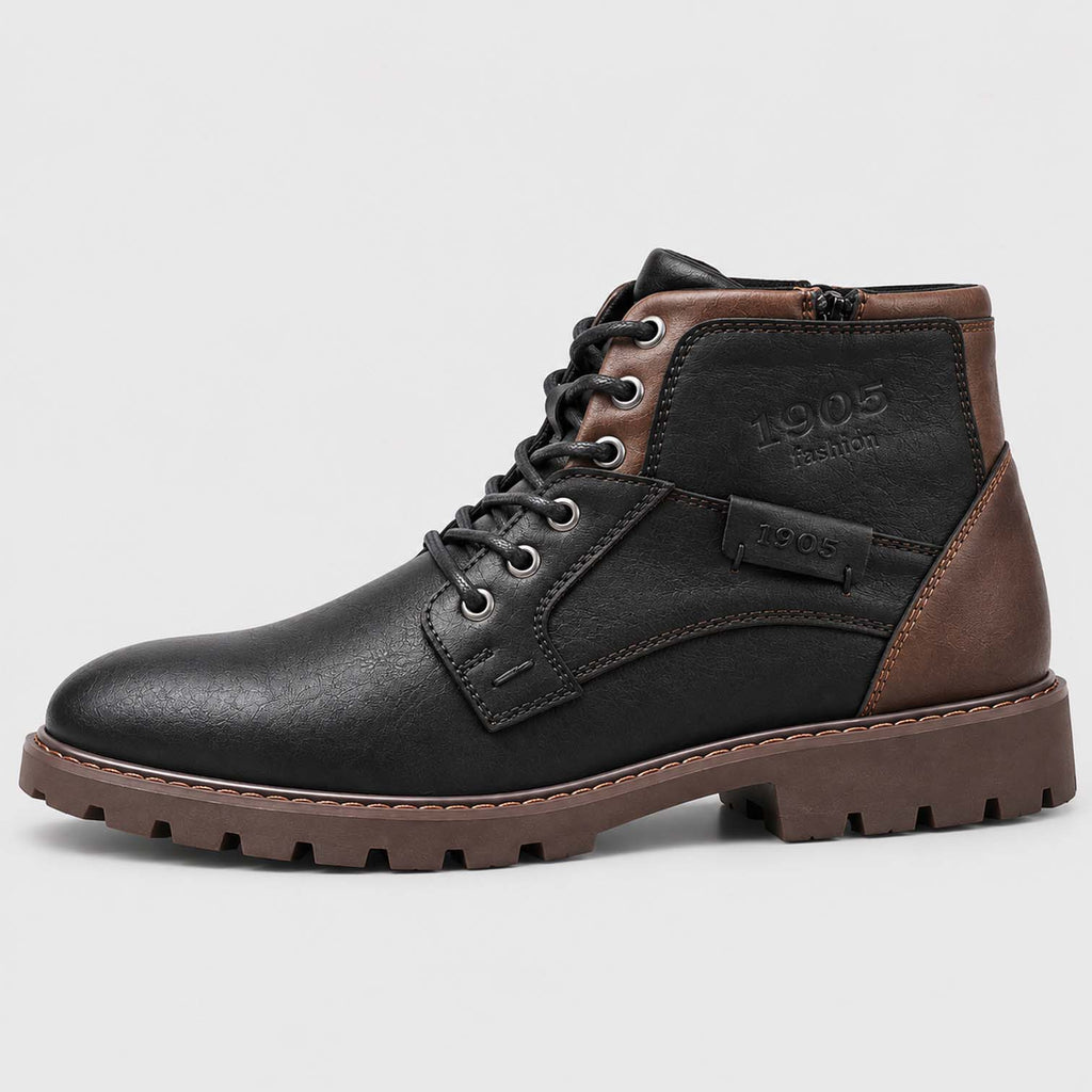 Monvaline | Men’s Ankle Work Boots with Ergonomic Fit and Soft Lining