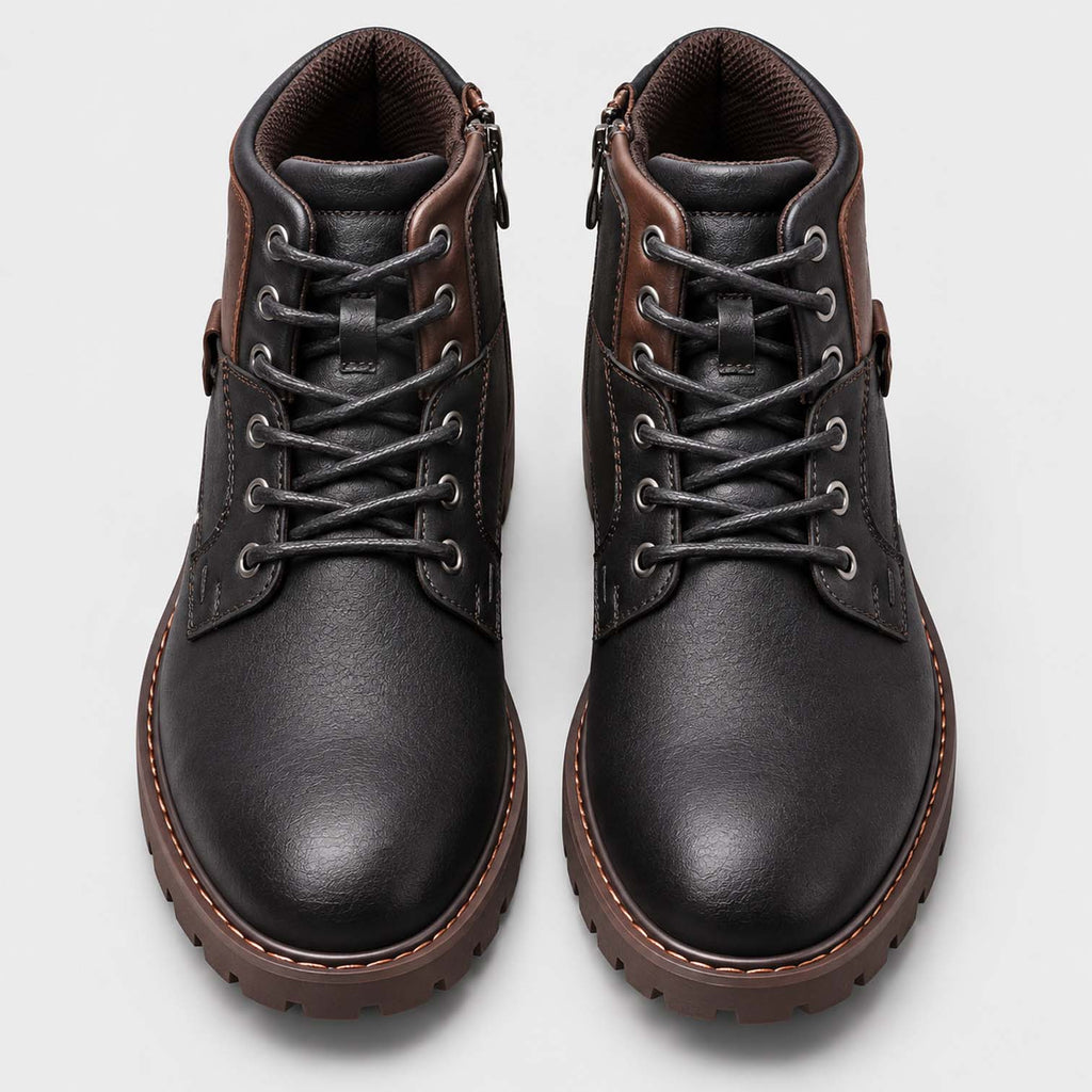 Monvaline | Men’s Ankle Work Boots with Ergonomic Fit and Soft Lining