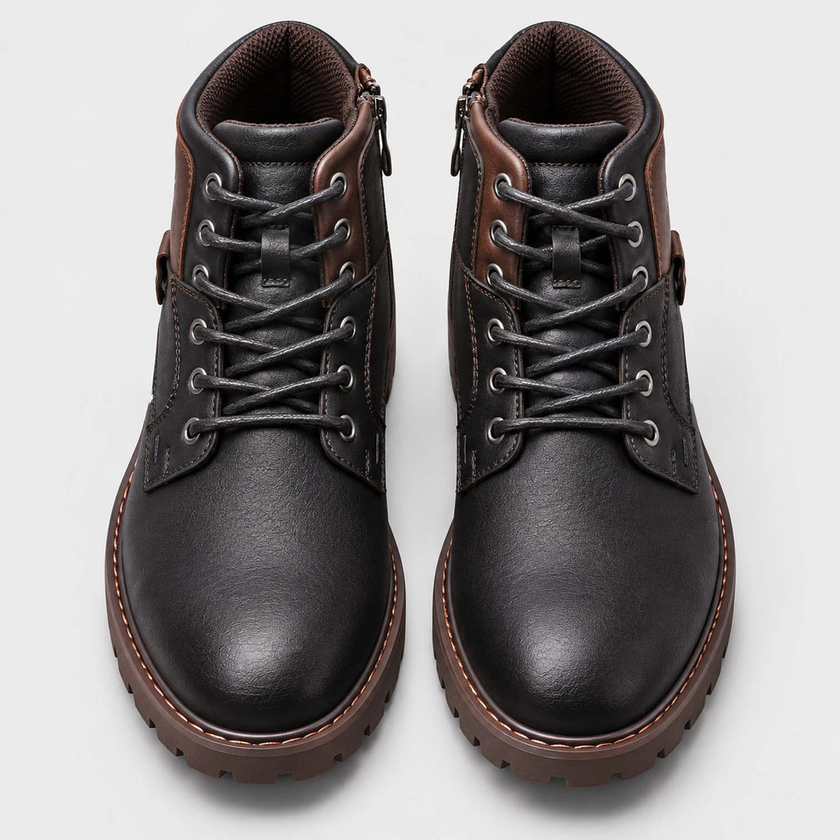 Monvaline | Men’s Ankle Work Boots with Ergonomic Fit and Soft Lining