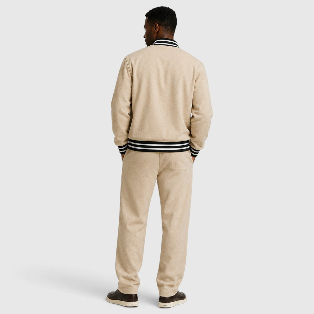 Monvaline | Men’s Bomber Jacket & Trousers Two-Piece Set