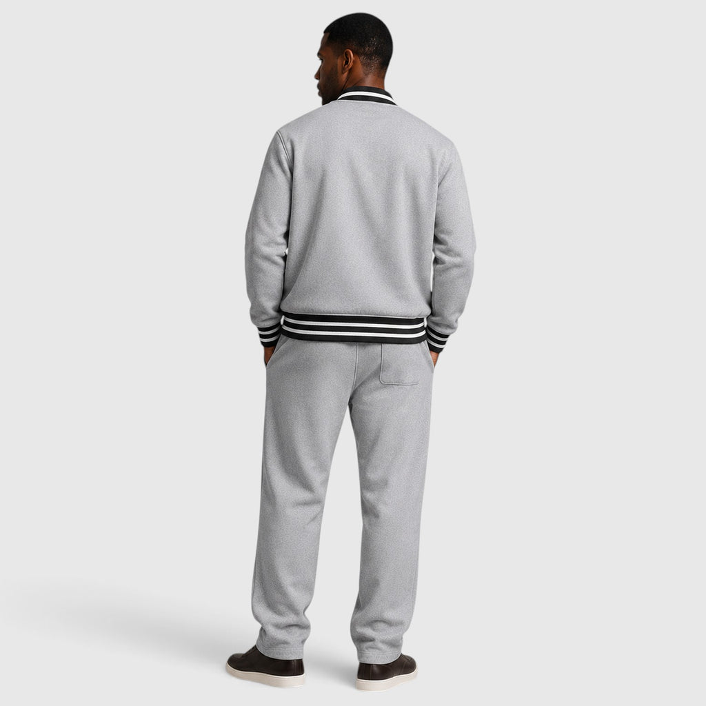 Monvaline | Men’s Bomber Jacket & Trousers Two-Piece Set