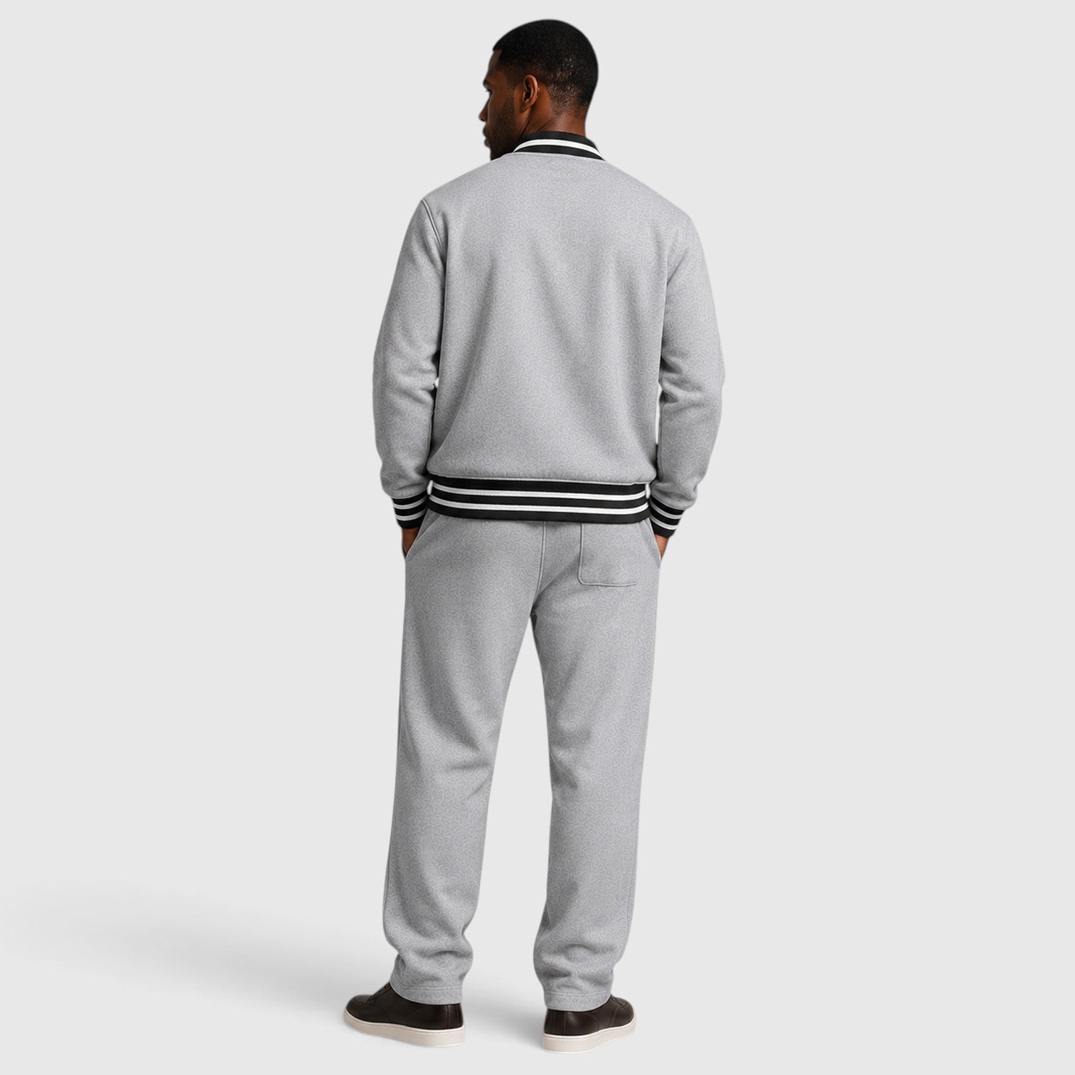 Monvaline | Men’s Bomber Jacket & Trousers Two-Piece Set