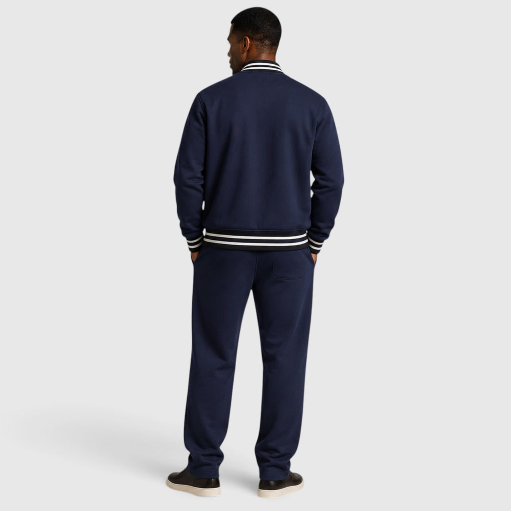 Monvaline | Men’s Bomber Jacket & Trousers Two-Piece Set