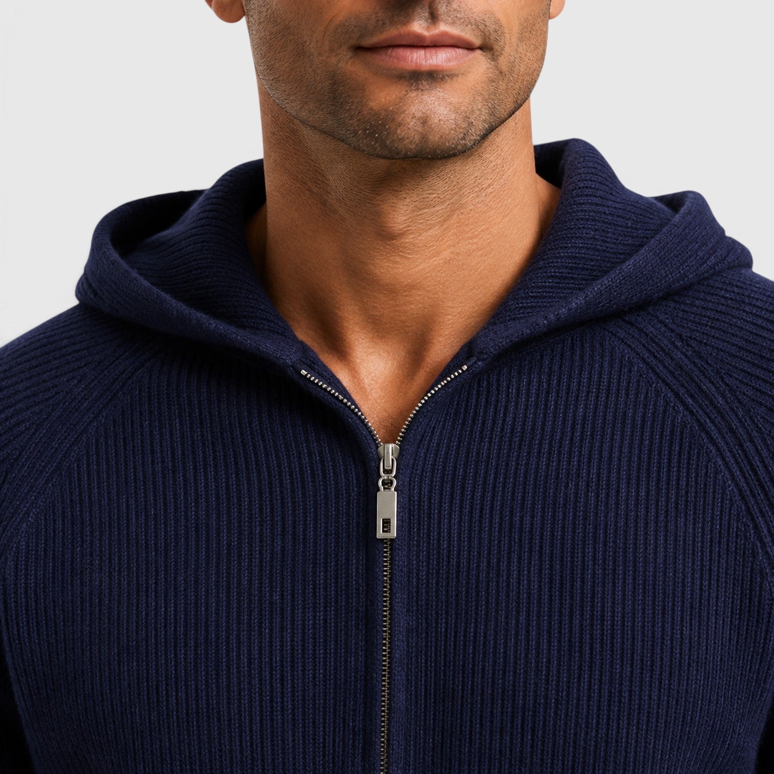 Monvaline | Men’s Cashmere Hooded Sweater – Loose Fit Pullover