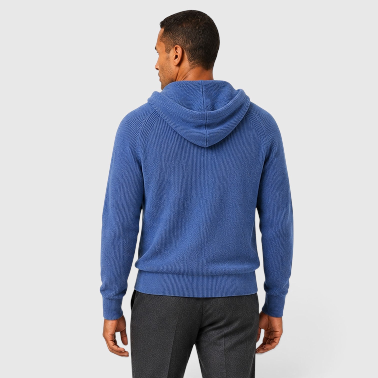 Monvaline | Men’s Cashmere Hooded Sweater – Loose Fit Pullover