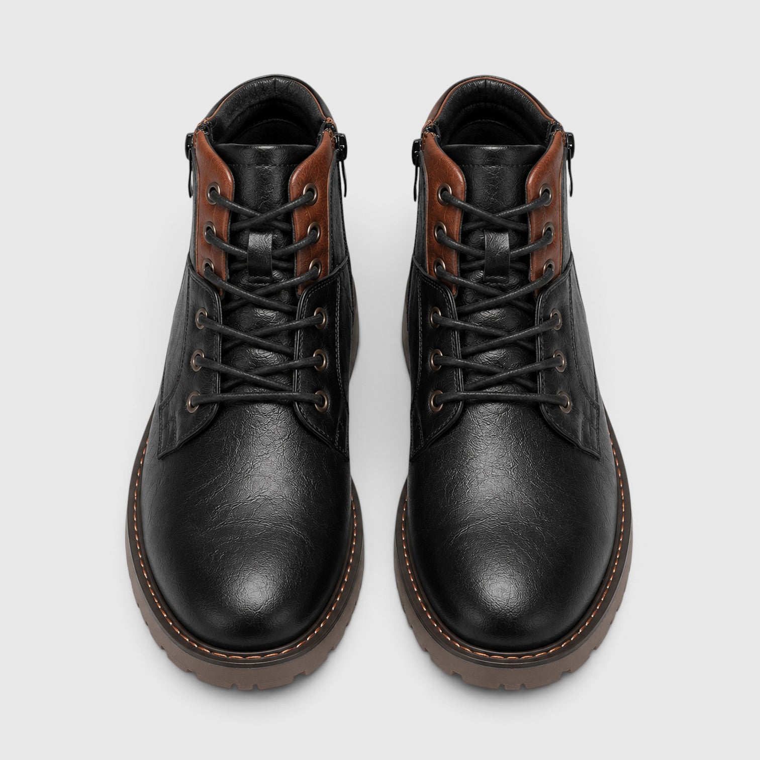 Monvaline | Men’s Classic Ankle Boots with Side Zip for Smart Casual Wear