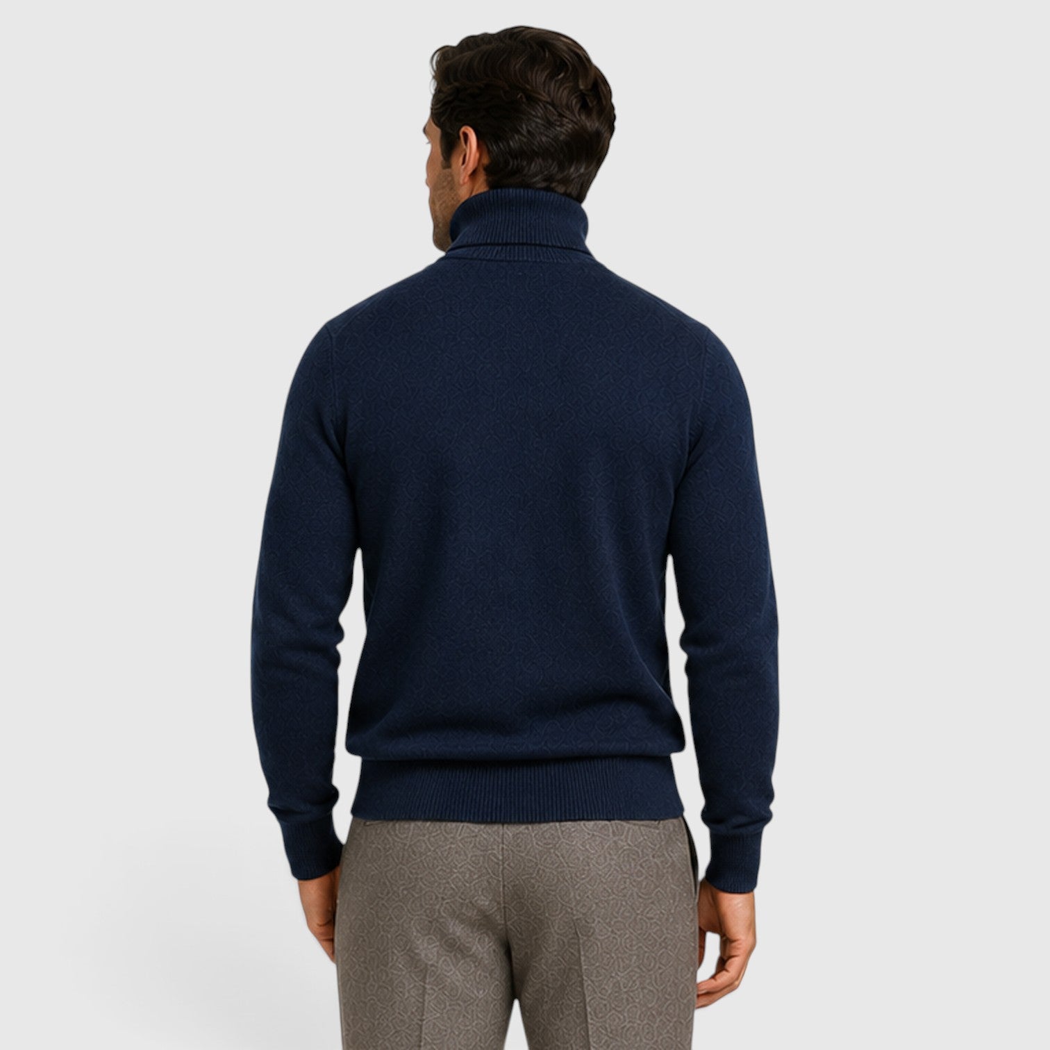 Monvaline | Men’s Classic Turtleneck Sweater for Smart Casual Outfits