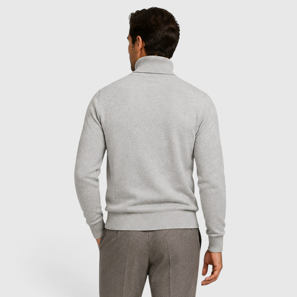 Monvaline | Men’s Classic Turtleneck Sweater for Smart Casual Outfits