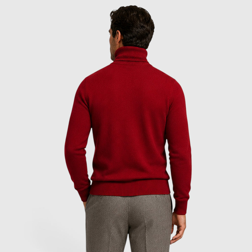 Monvaline | Men’s Classic Turtleneck Sweater for Smart Casual Outfits