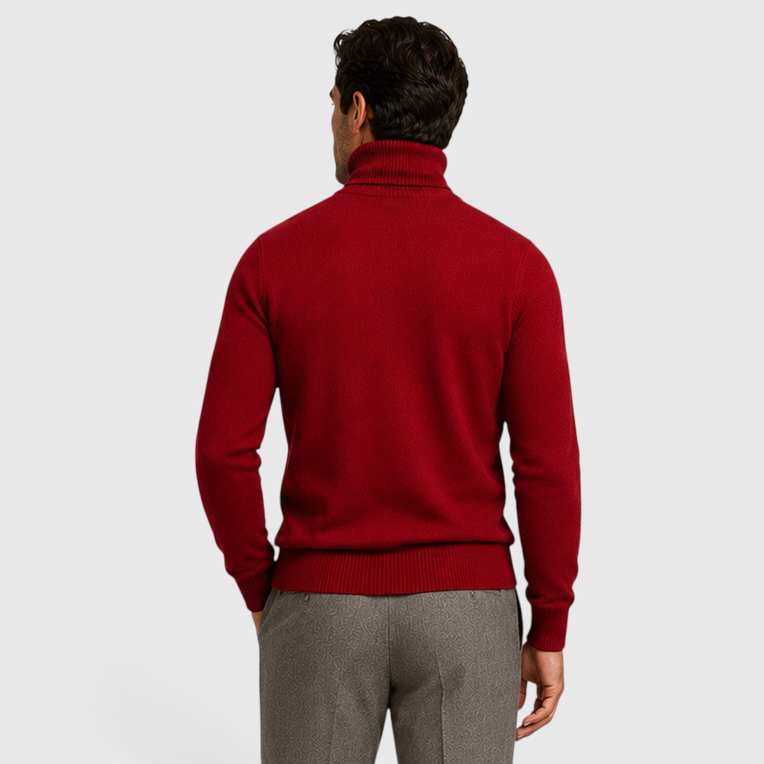 Monvaline | Men’s Classic Turtleneck Sweater for Smart Casual Outfits