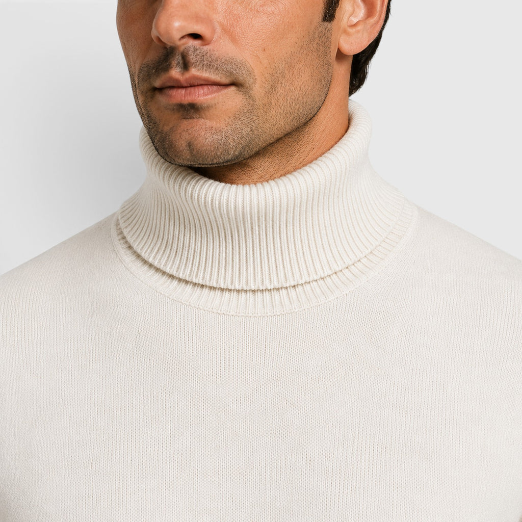 Monvaline | Men’s Classic Turtleneck Sweater for Smart Casual Outfits