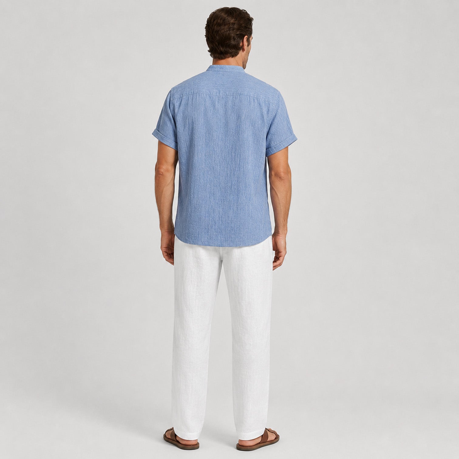 Monvaline | Men’s Cotton Blend Co-Ord Set Timeless Relaxed Summer Fit