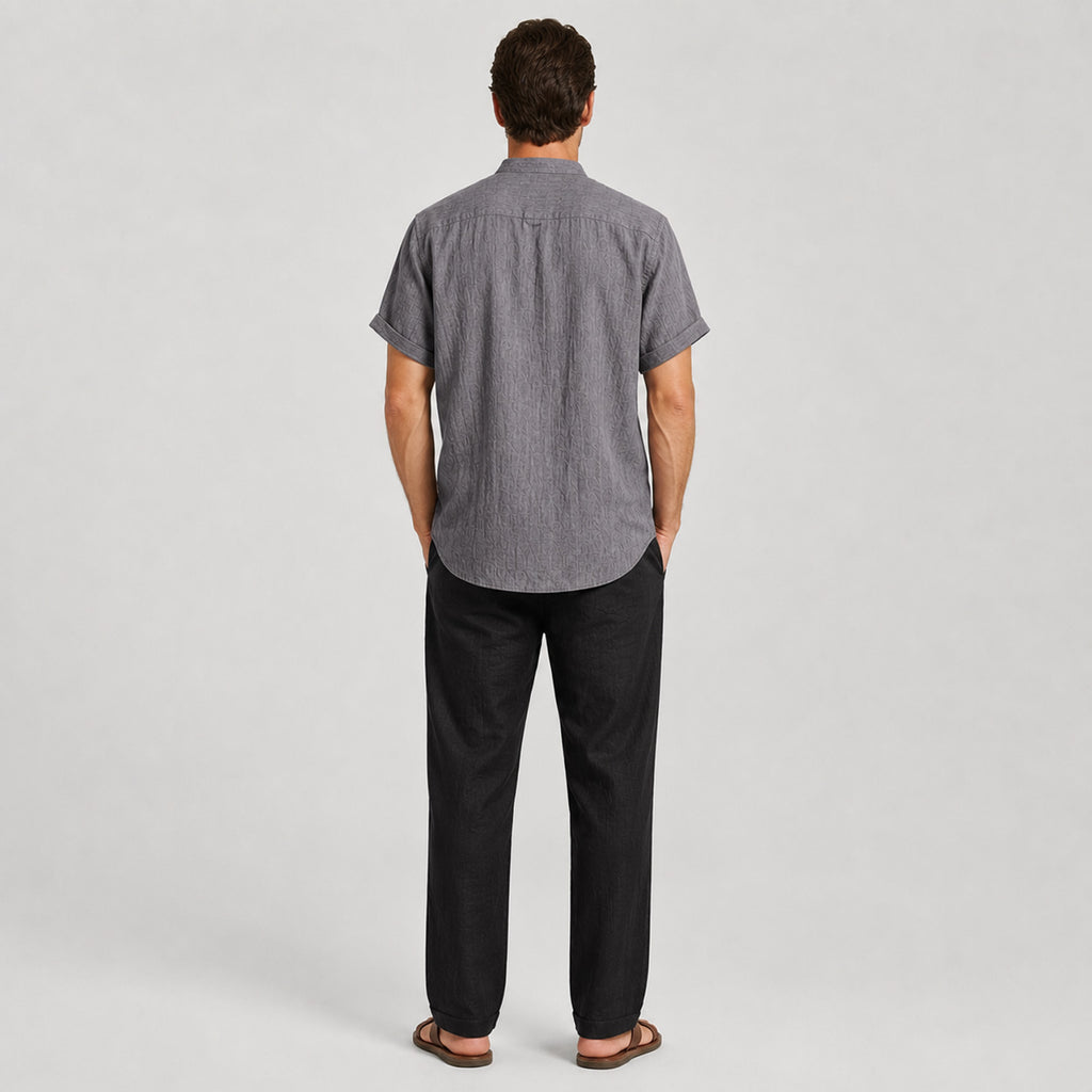 Monvaline | Men’s Cotton Blend Co-Ord Set Timeless Relaxed Summer Fit
