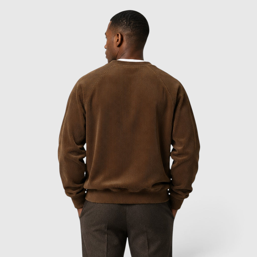 Monvaline | Men’s Cotton Loose Fit Comfortable Casual Pullover