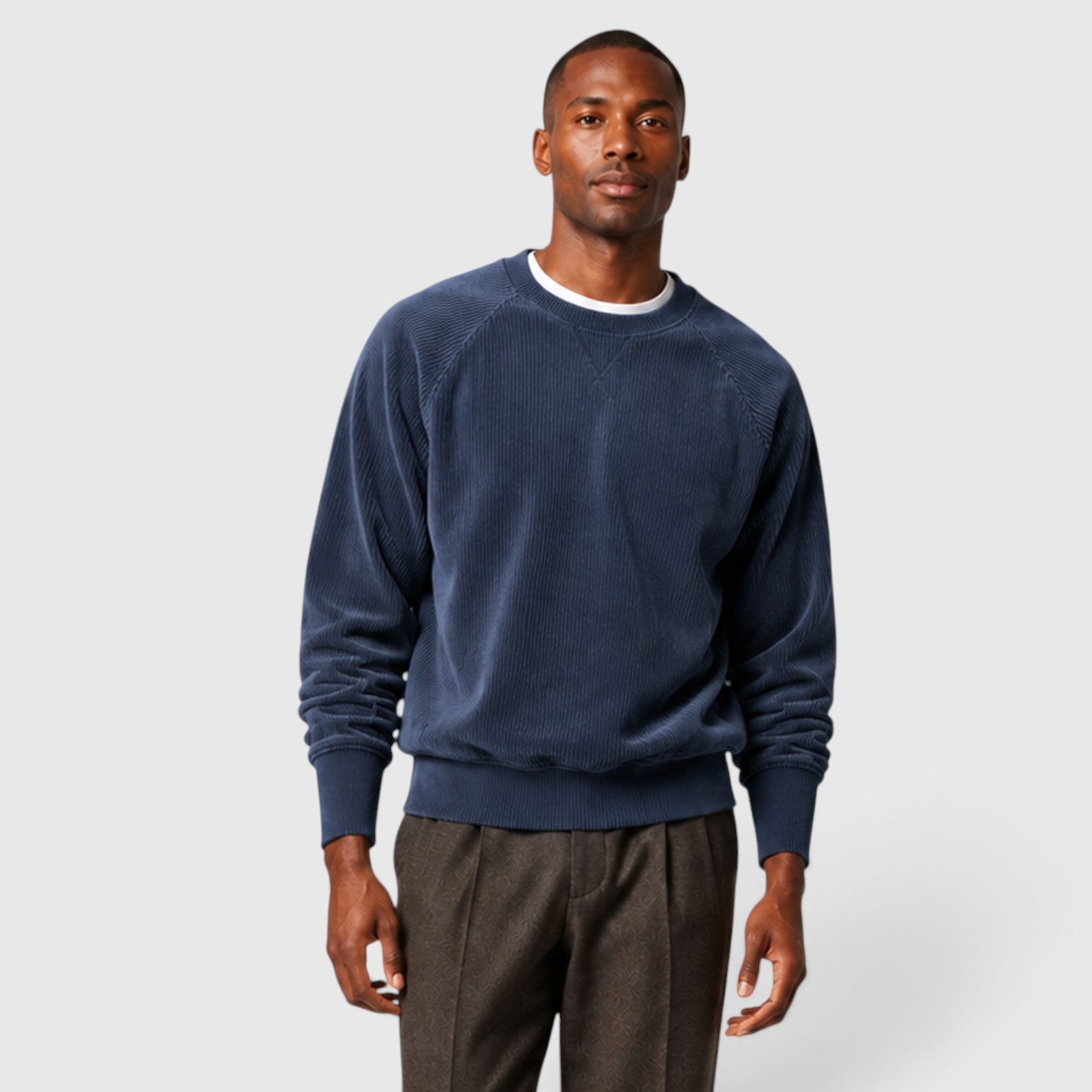 Monvaline | Men’s Cotton Loose Fit Comfortable Casual Pullover