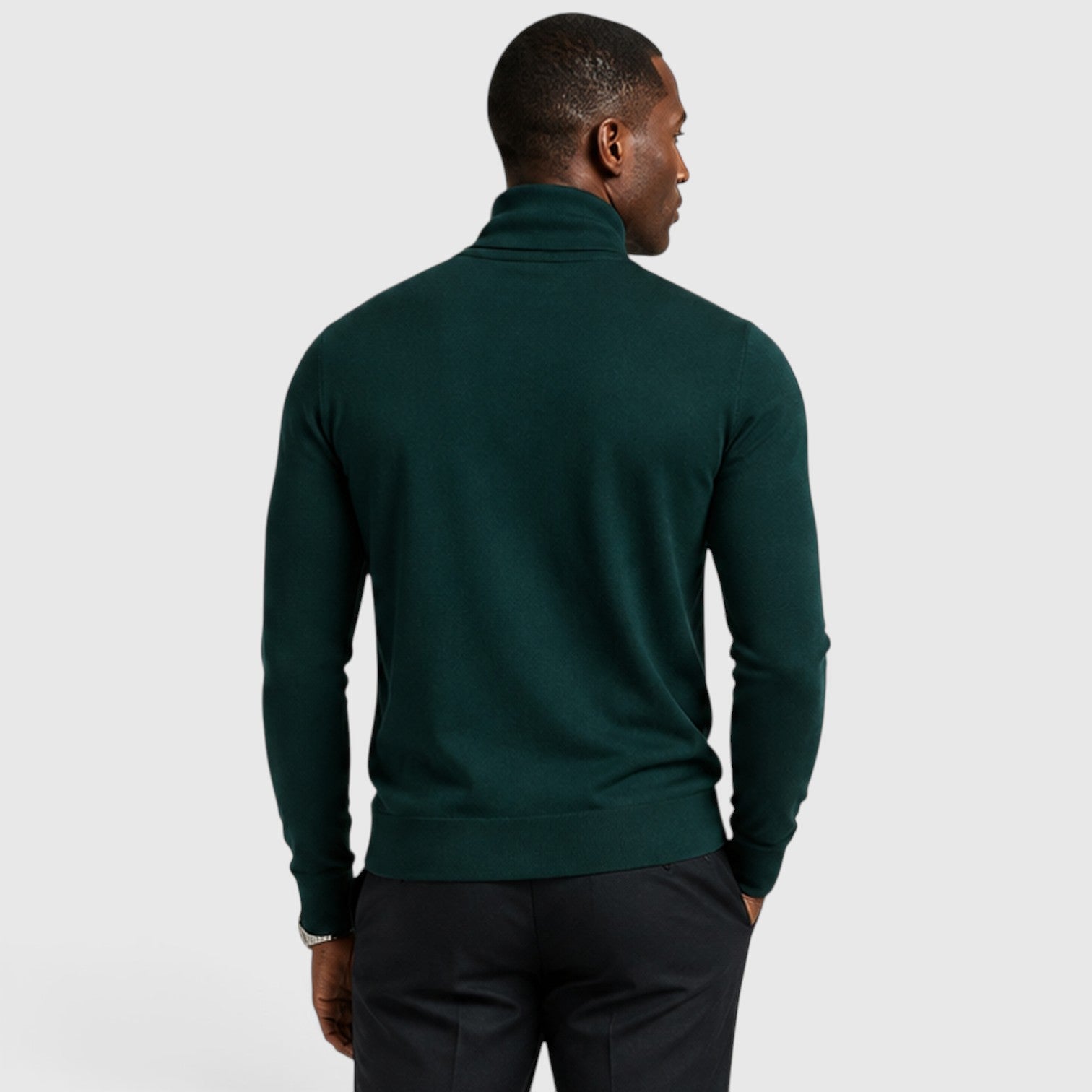 Monvaline | Men’s Cross Turtleneck Long Sleeve Jumper