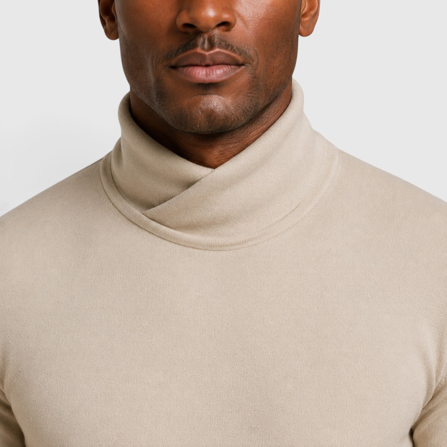Monvaline | Men’s Cross Turtleneck Long Sleeve Jumper