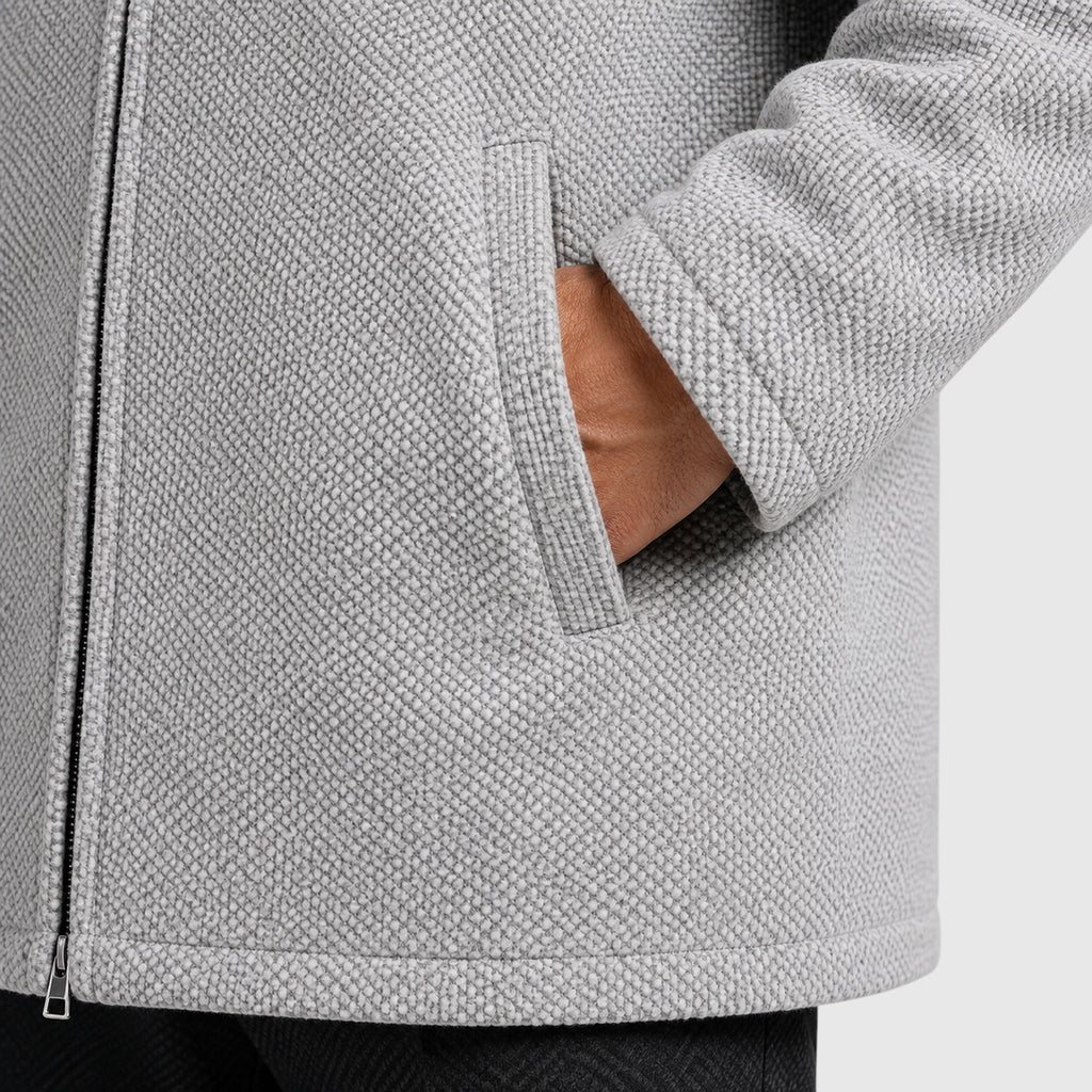 Monvaline | Men’s Fleece-Lined Hooded Zip Cardigan