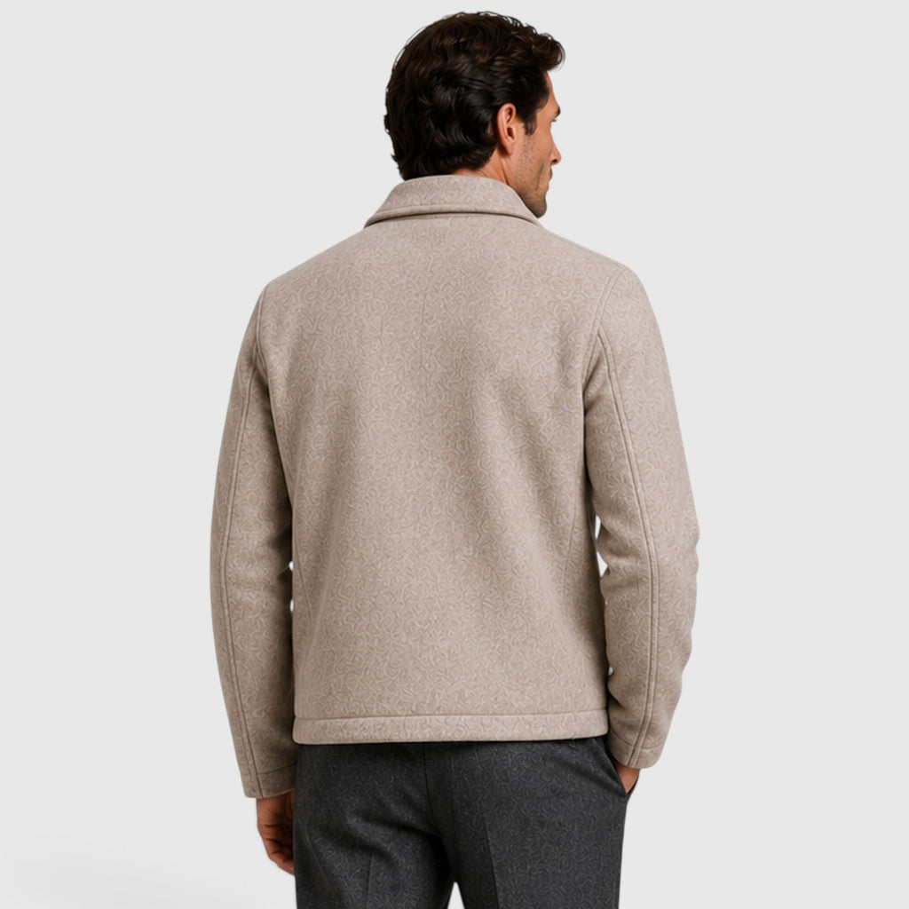 Monvaline | Men’s Full-Zip Jacket with Collar for Everyday Comfort