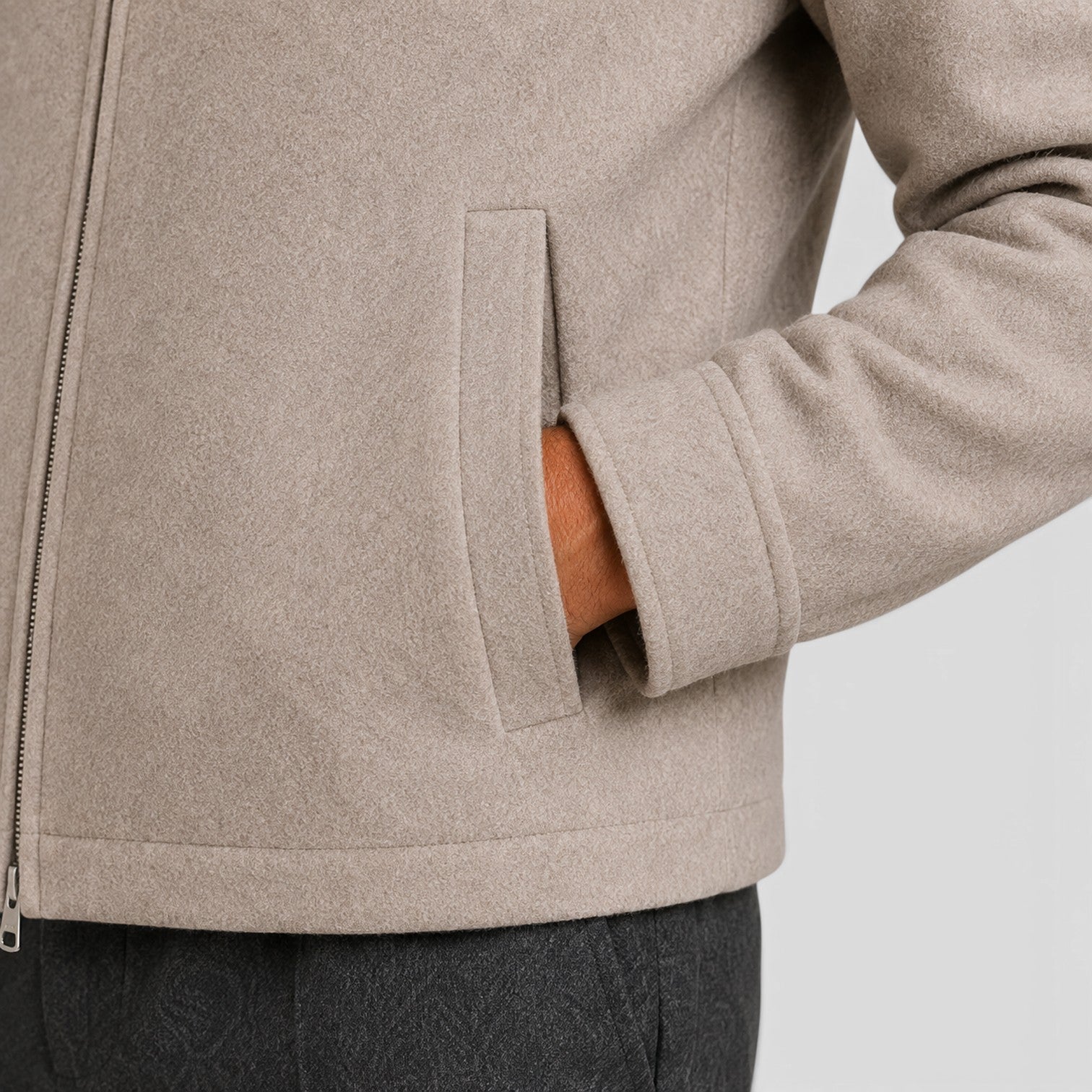 Monvaline | Men’s Full-Zip Jacket with Collar for Everyday Comfort