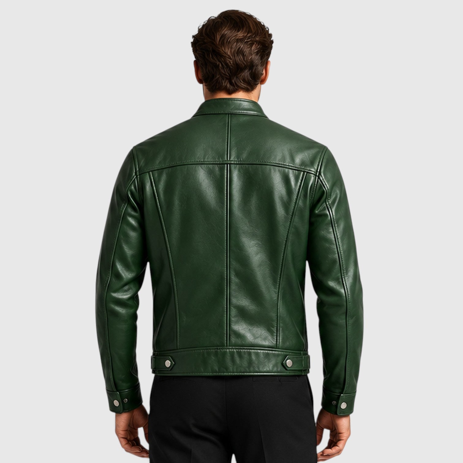 Monvaline | Men’s Genuine Leather Jacket - Lightweight Vintage Fall Outerwear