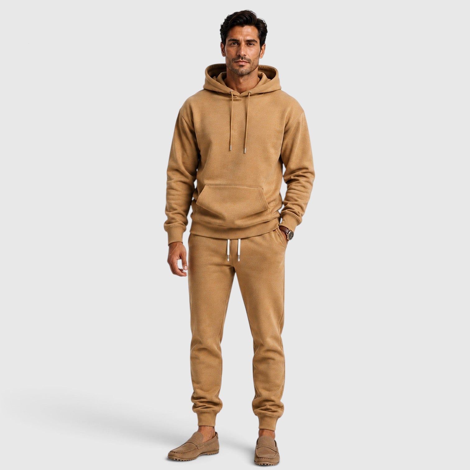 Monvaline | Men’s Hoodie & Jogger Set – Relaxed Casual Tracksuit