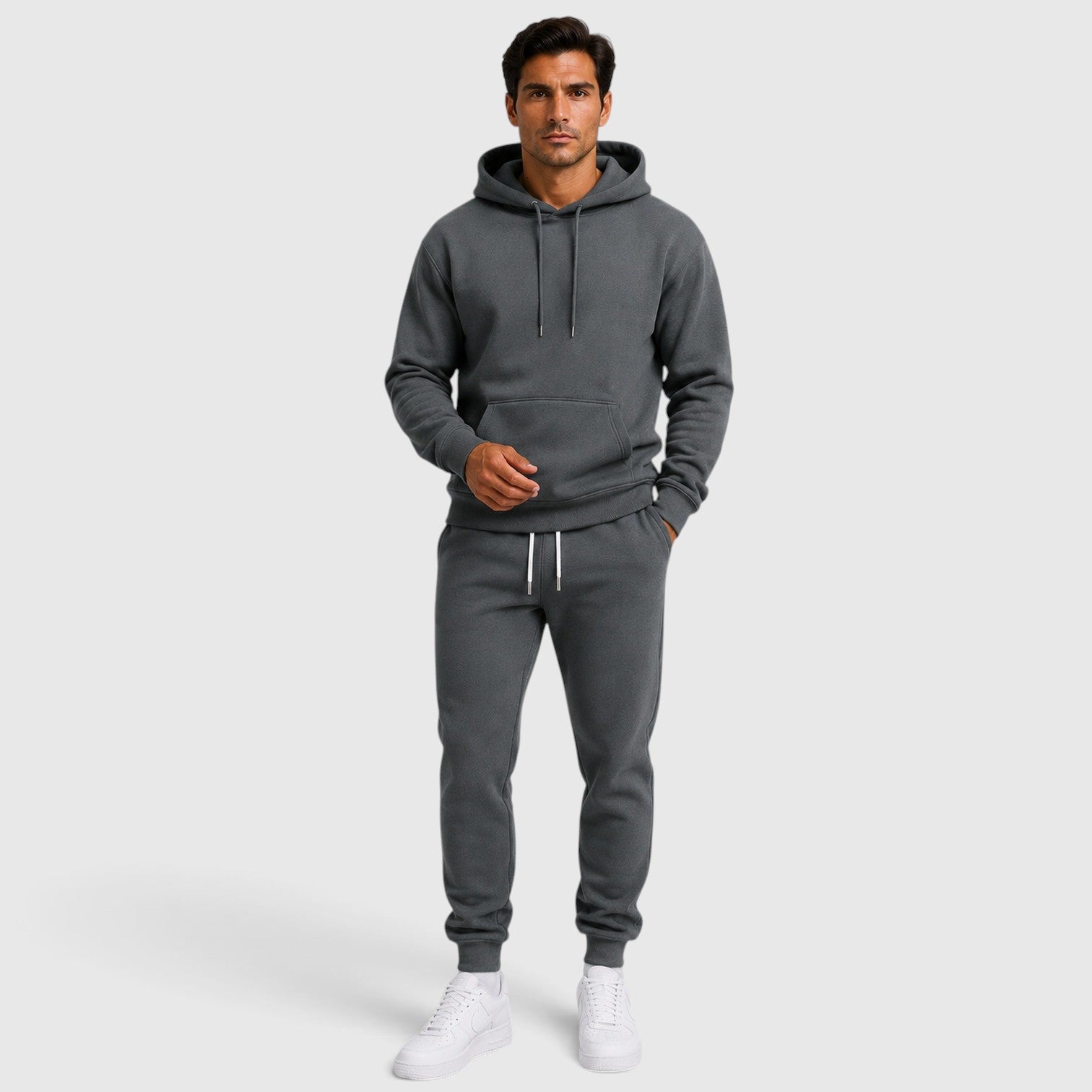 Monvaline | Men’s Hoodie & Jogger Set – Relaxed Casual Tracksuit