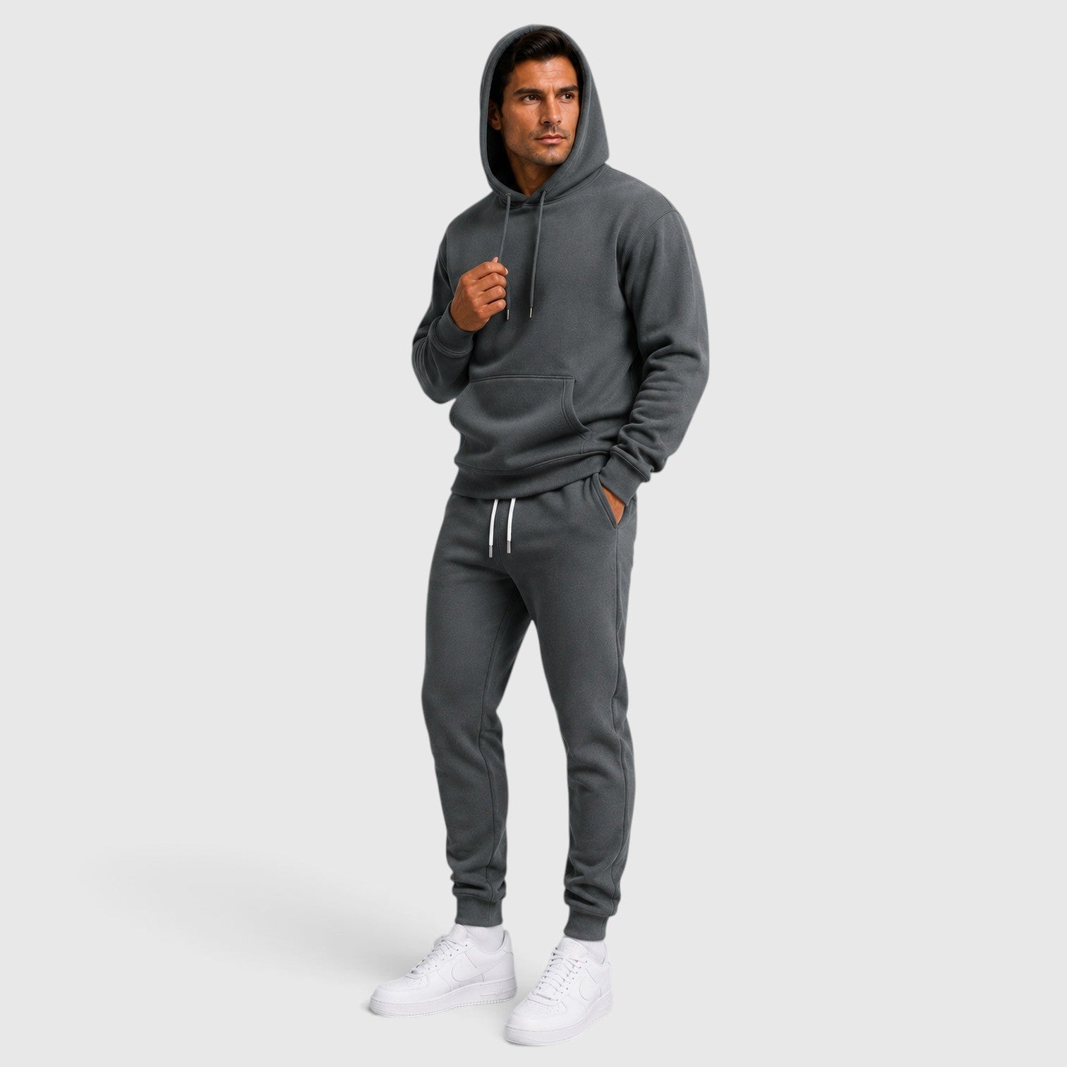 Monvaline | Men’s Hoodie & Jogger Set – Relaxed Casual Tracksuit