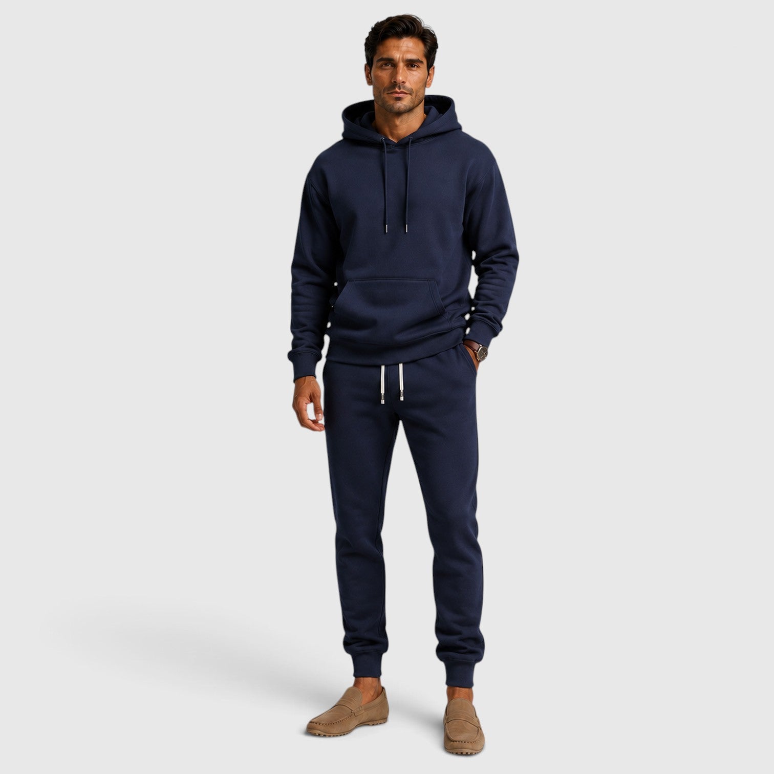 Monvaline | Men’s Hoodie & Jogger Set – Relaxed Casual Tracksuit