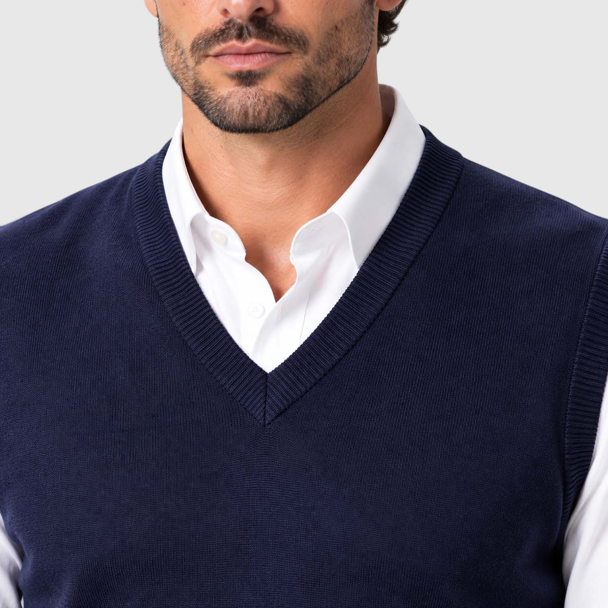 Monvaline | Men’s Knit Sweater Vest for Shirts and Smart Casual Wear