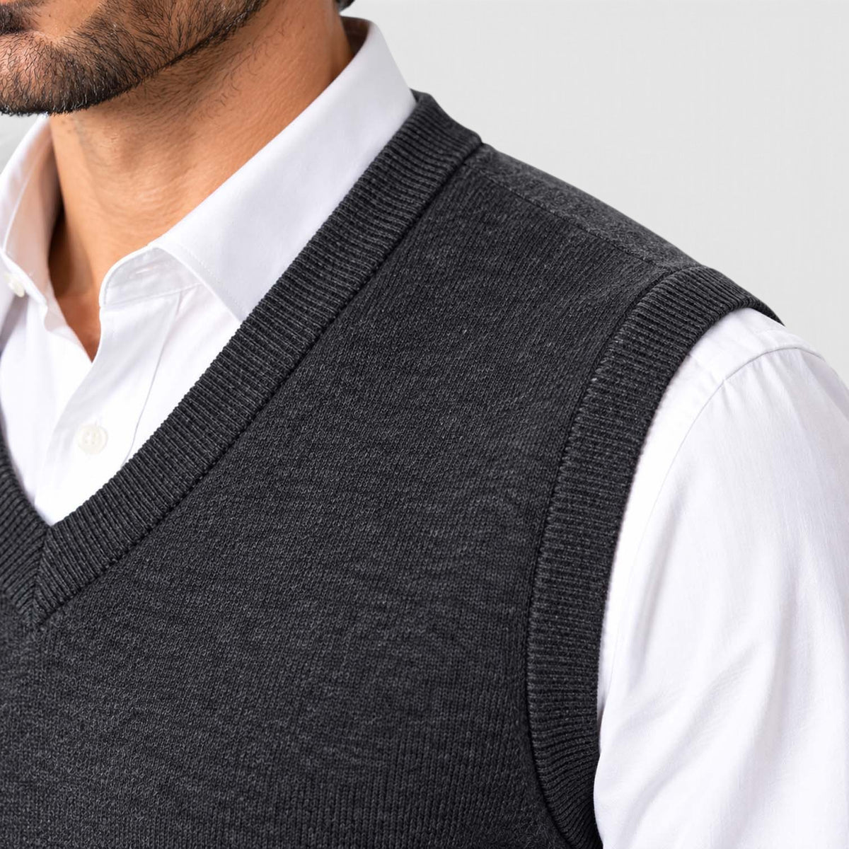 Monvaline | Men’s Knit Sweater Vest for Shirts and Smart Casual Wear