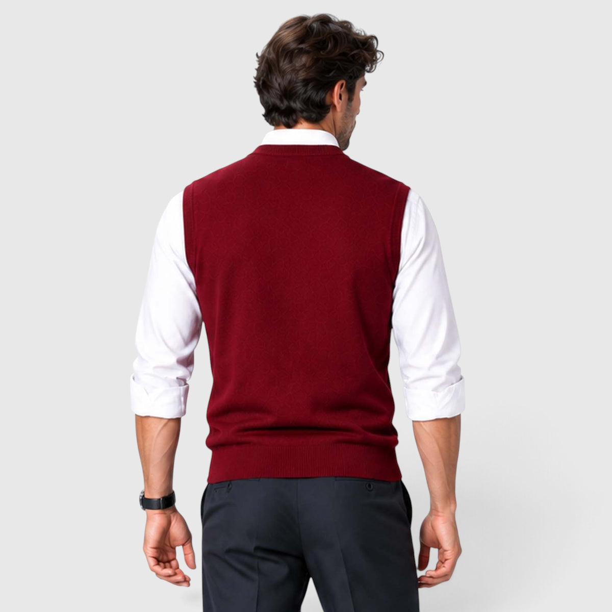Monvaline | Men’s Knit Sweater Vest for Shirts and Smart Casual Wear