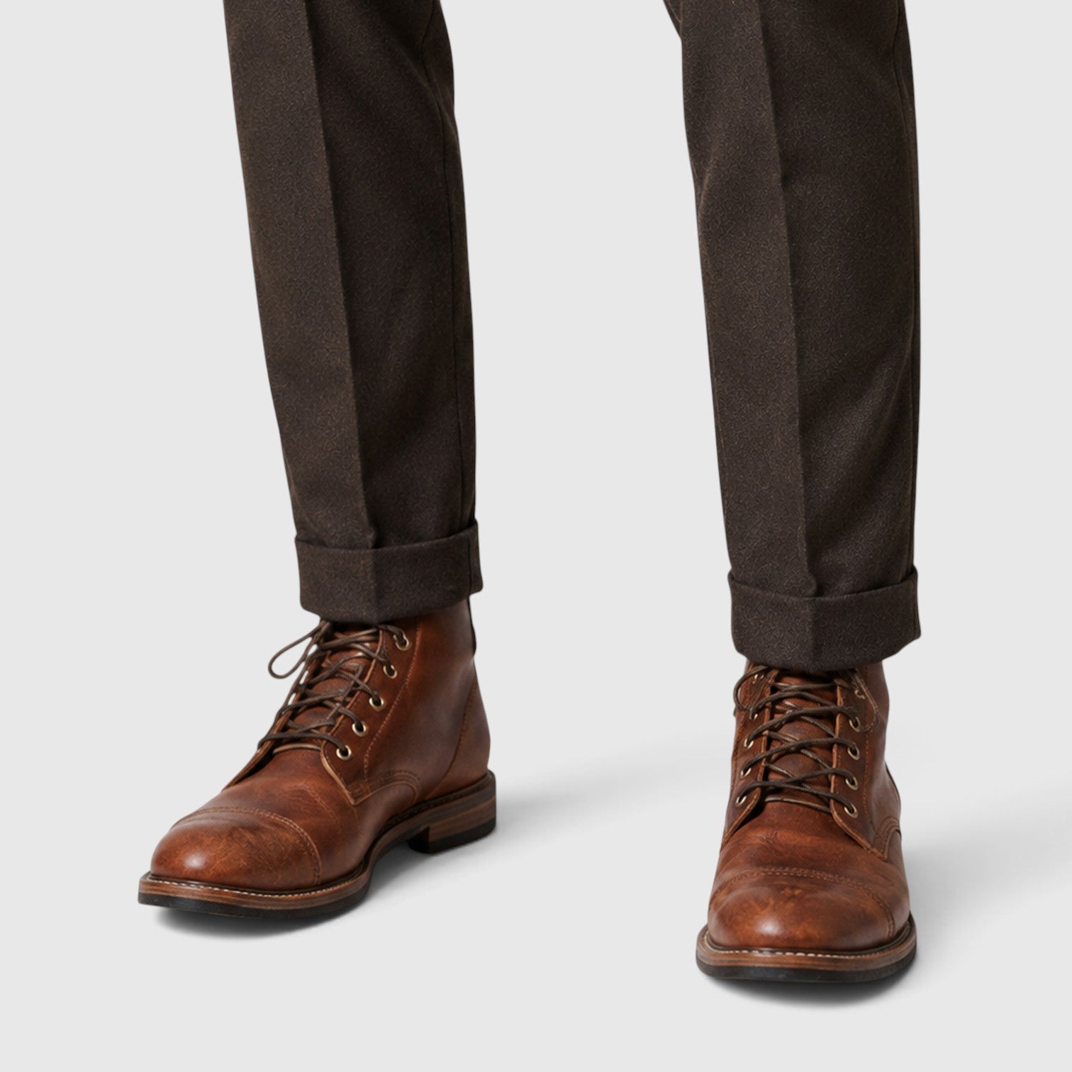 Monvaline | Men’s Leather Boots with Cushioned Insole for Everyday Comfort