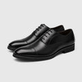 Monvaline | Men’s Leather Dress Shoes - Pointed Toe Classic Smart Casual