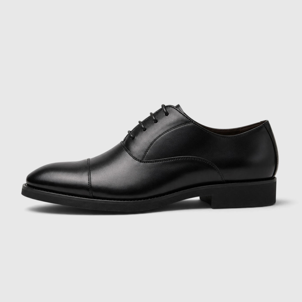 Monvaline | Men’s Leather Dress Shoes - Pointed Toe Classic Smart Casual