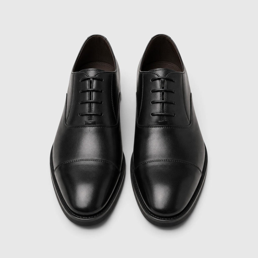 Monvaline | Men’s Leather Dress Shoes - Pointed Toe Classic Smart Casual